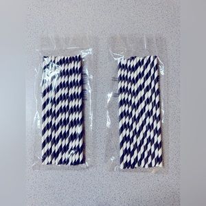 COPY - COPY - Black and white straws (2 packs of 12)